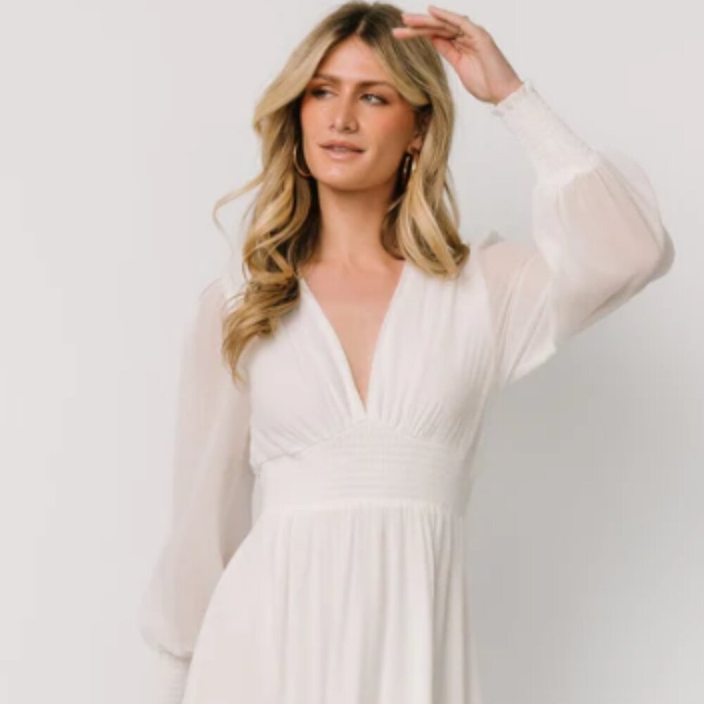 Baltic Born Olivia Maxi Dress, White, Size XL